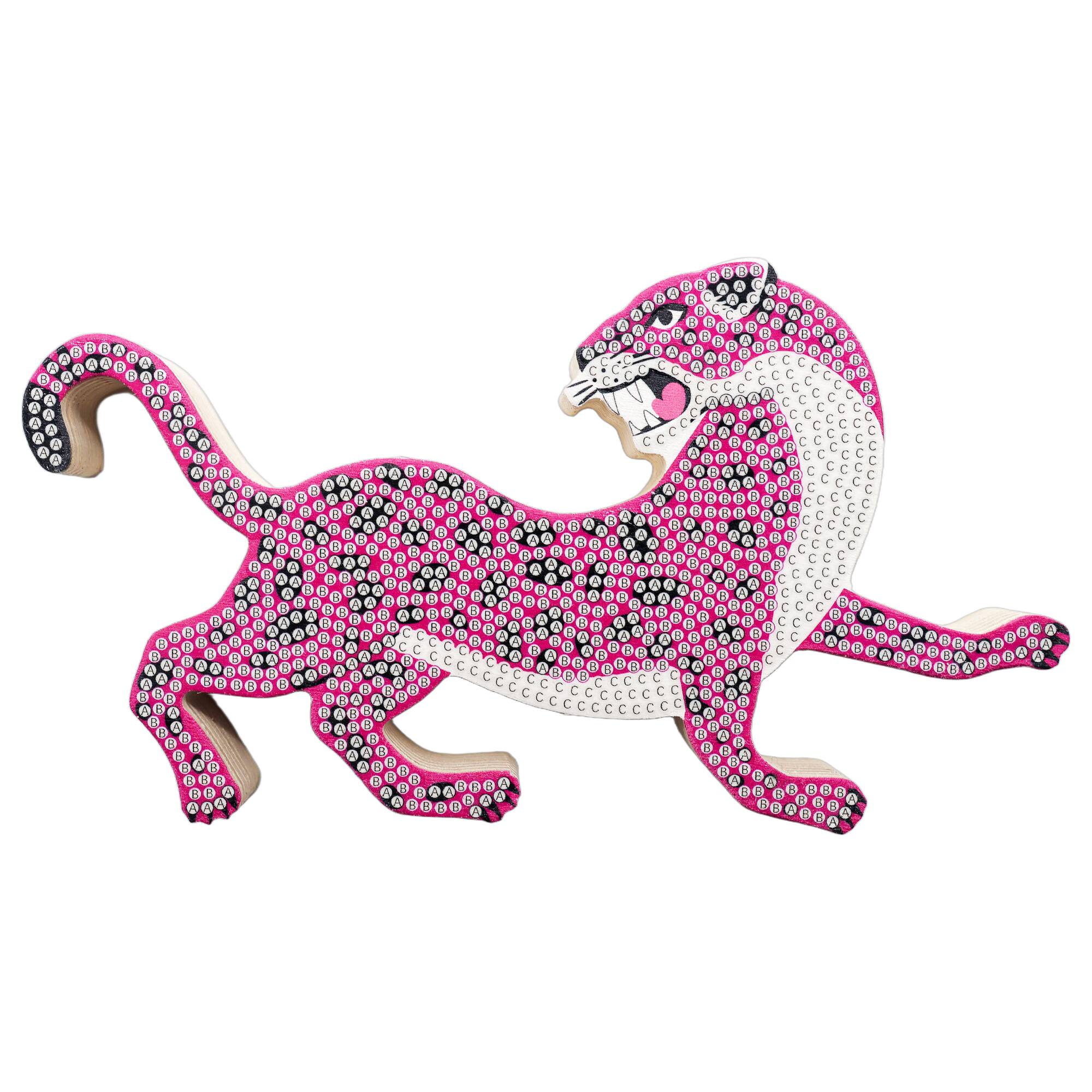 7.75" Pink Jaguar Diamond Art Kit by Make Market®